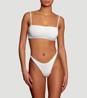 Women's Hunza G Gigi Bikinis White | US-578391VBD